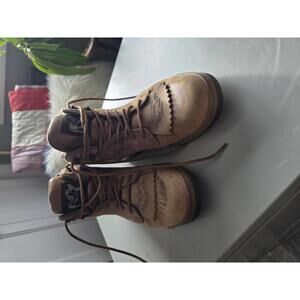 Roper Horse Shoes Brown Leather Boots Size 9.5